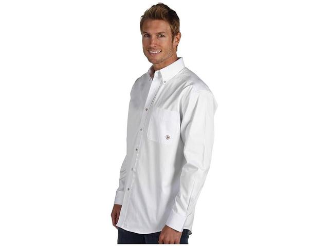 Ariat Solid Twill Shirt Men's Long Sleeve Button Up Product Image