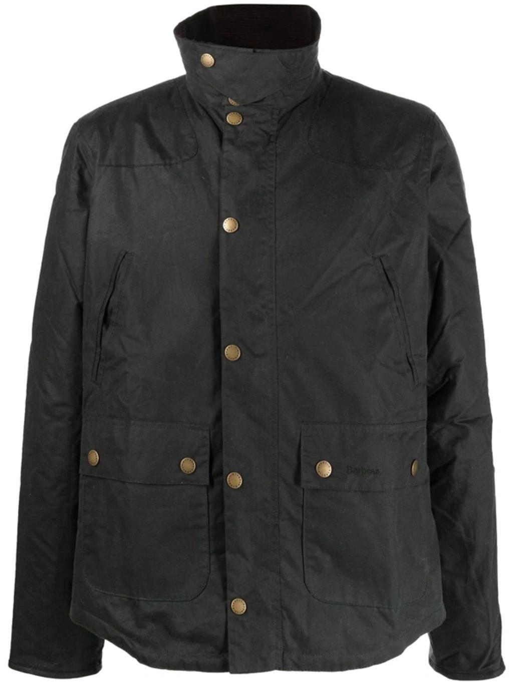 Reelin Coated Jacket In Green Product Image