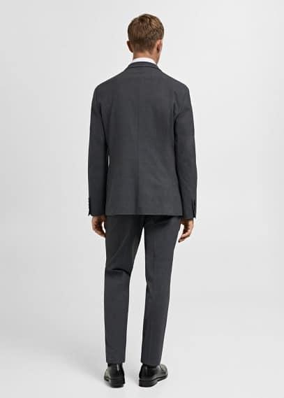 MANGO MAN - Super slim-fit suit blazer in stretch fabric medium heather greyMen Product Image