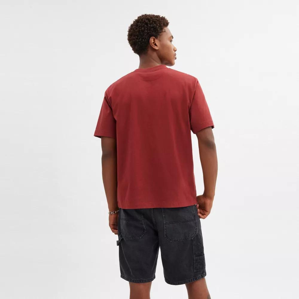 Debossed T Shirt In Organic Cotton Product Image