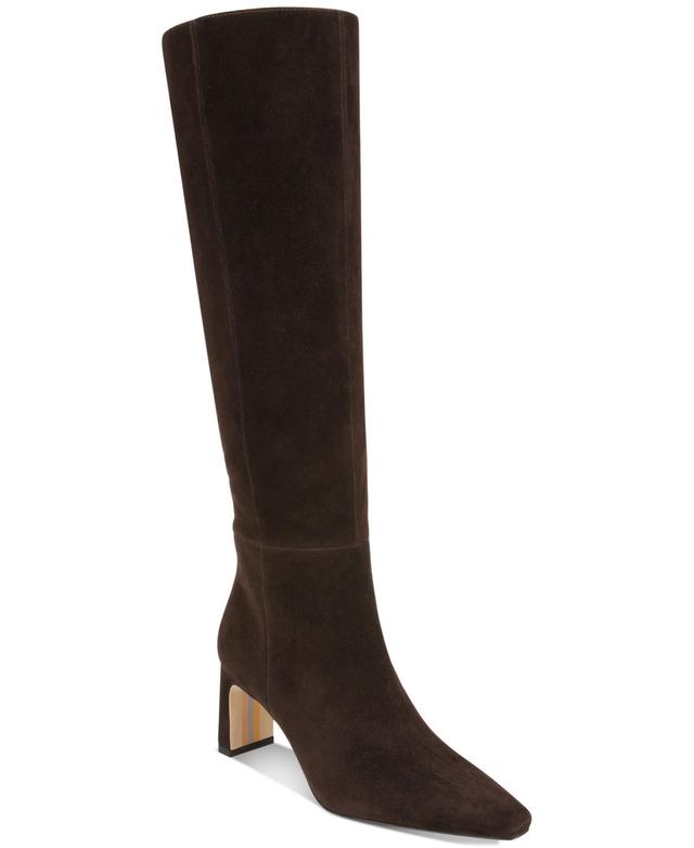 Womens Sylvia 70MM Wide-Calf Leather Boots Product Image