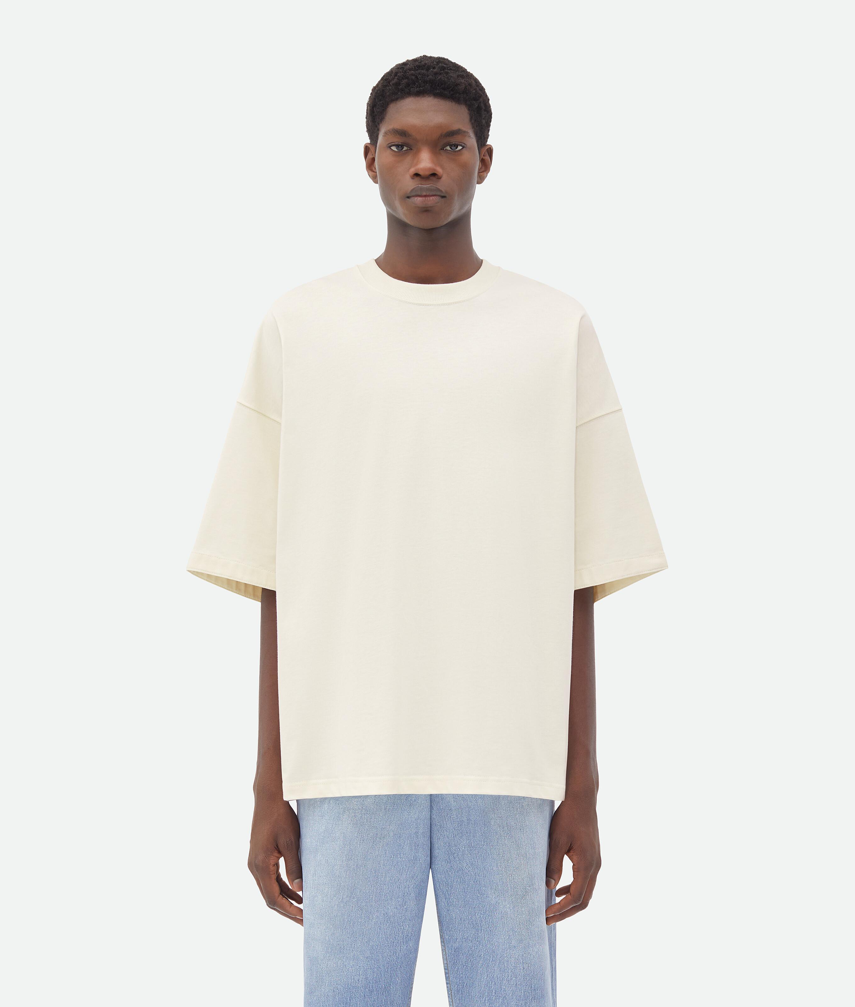 Men's Jersey Oversized T-Shirt in Chalk Product Image