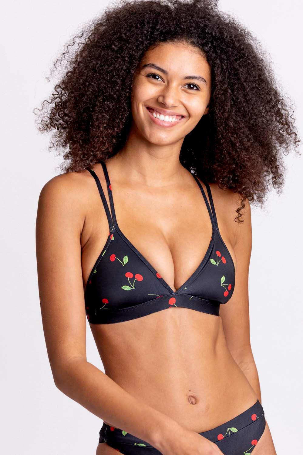 Shara Bikini Top - Cherries Female Product Image