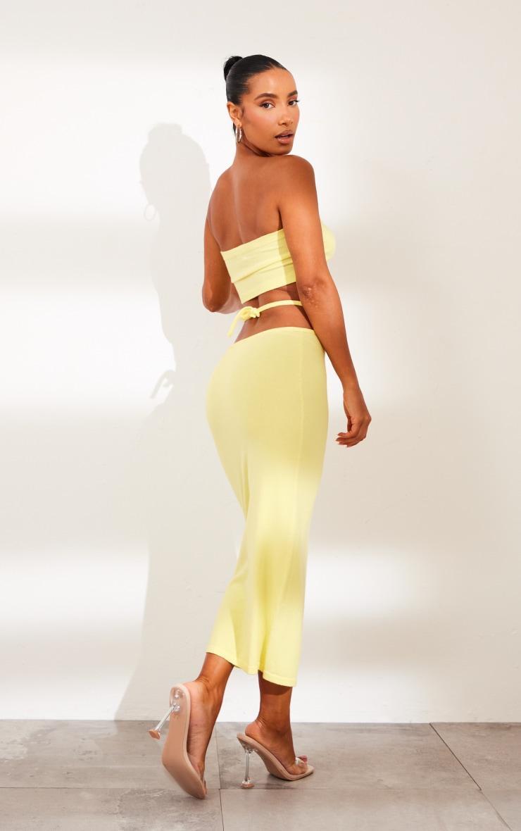 Lemon Soft Knit Bandeau Top Product Image