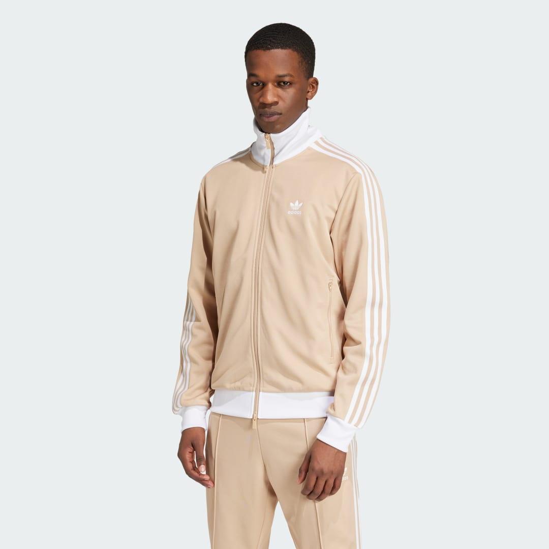 adidas Adicolor Classics Beckenbauer Track Jacket Magic Beige S Mens Product Image