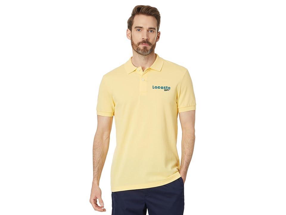 Lacoste Short Sleeve Regular Fit Polo (Cornsilk) Men's Short Sleeve Knit Product Image