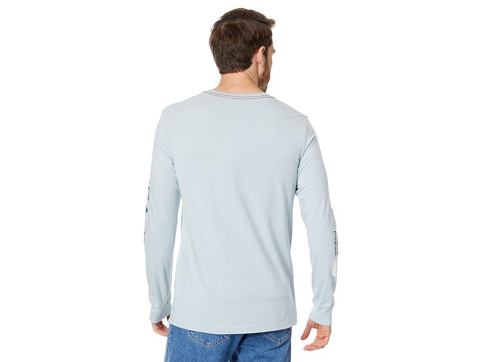 RVCA Mens Artist Network Program Long Sleeve T-Shirt - Blueedium Product Image