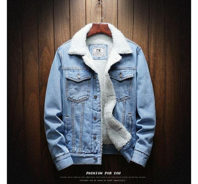 Fleece-Lined Denim Jacket Product Image