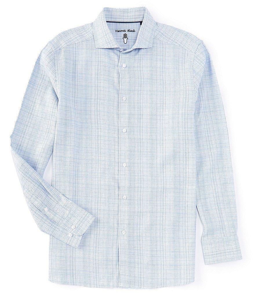 Visconti Basketweave Long Sleeve Woven Shirt Product Image