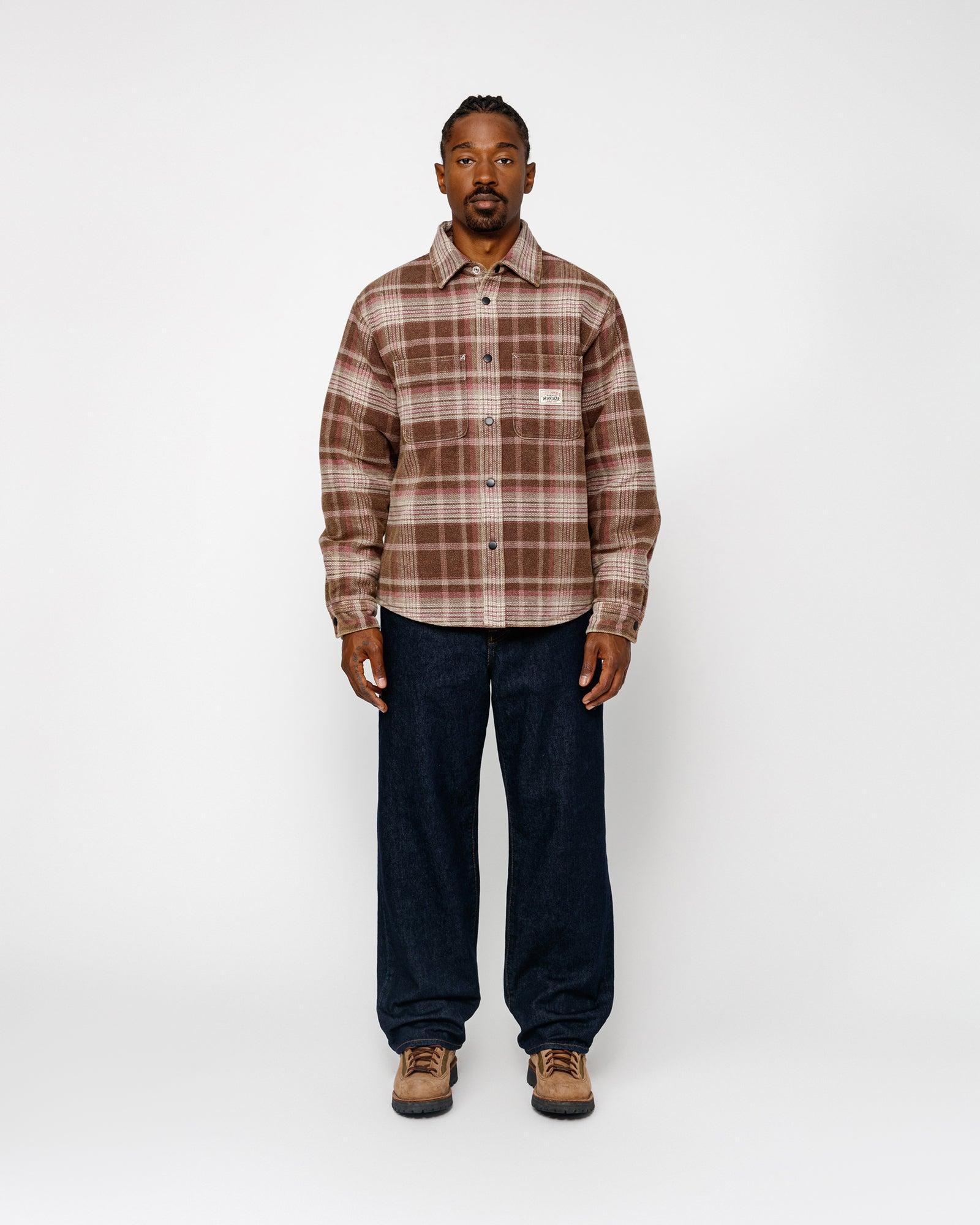 HEAVY WASHED PLAID SHIRT Male Product Image