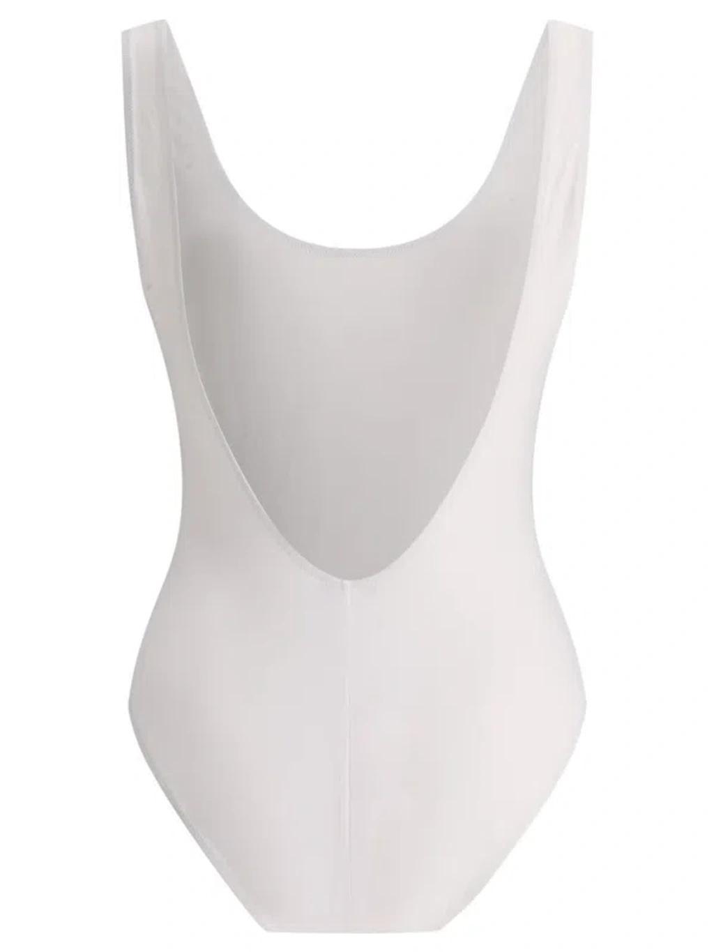 Swimsuit With Logo In White Product Image