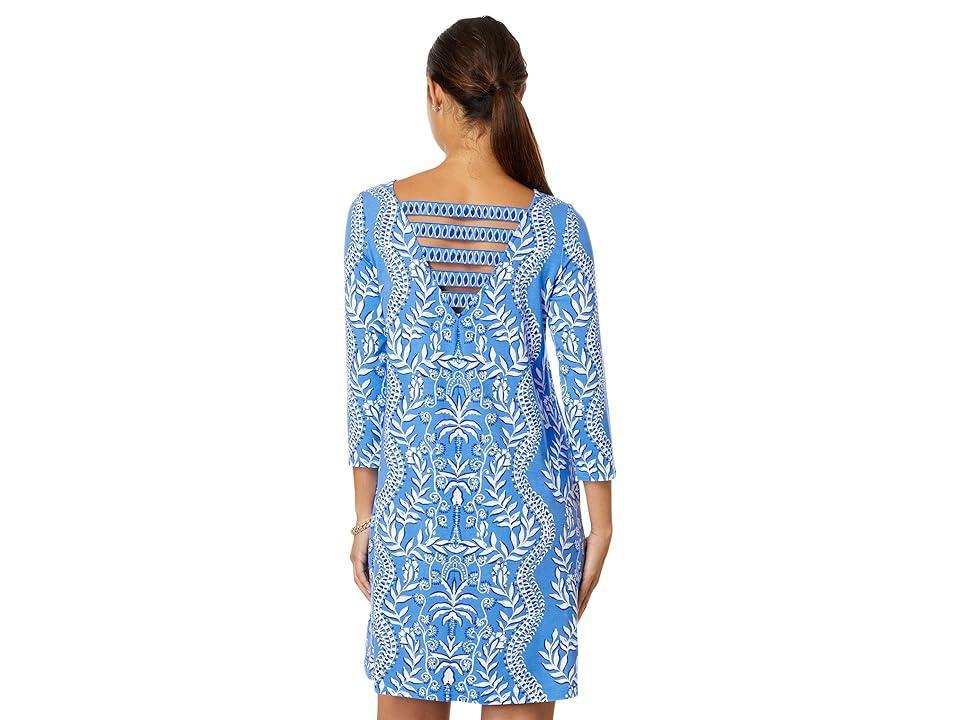 Lilly Pulitzer Ophelia 3/4 Sleeve Dress (Abaco Have It Both Rays Engineered Knit Dress) Women's Dress Product Image