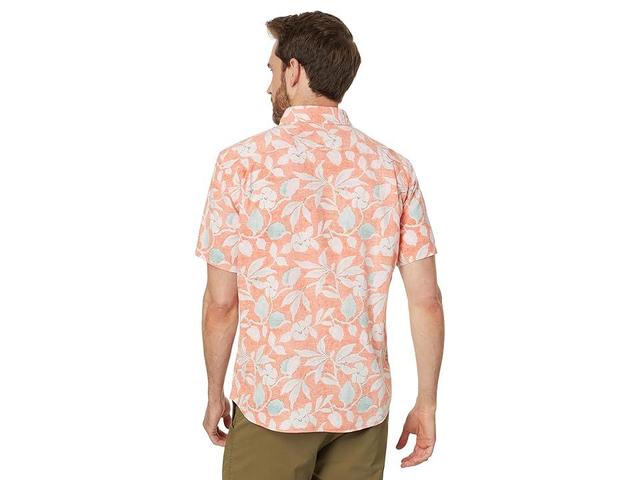 Faherty Ss Breeze Shirt (Blue Palm Foliage) Men's Jacket Product Image