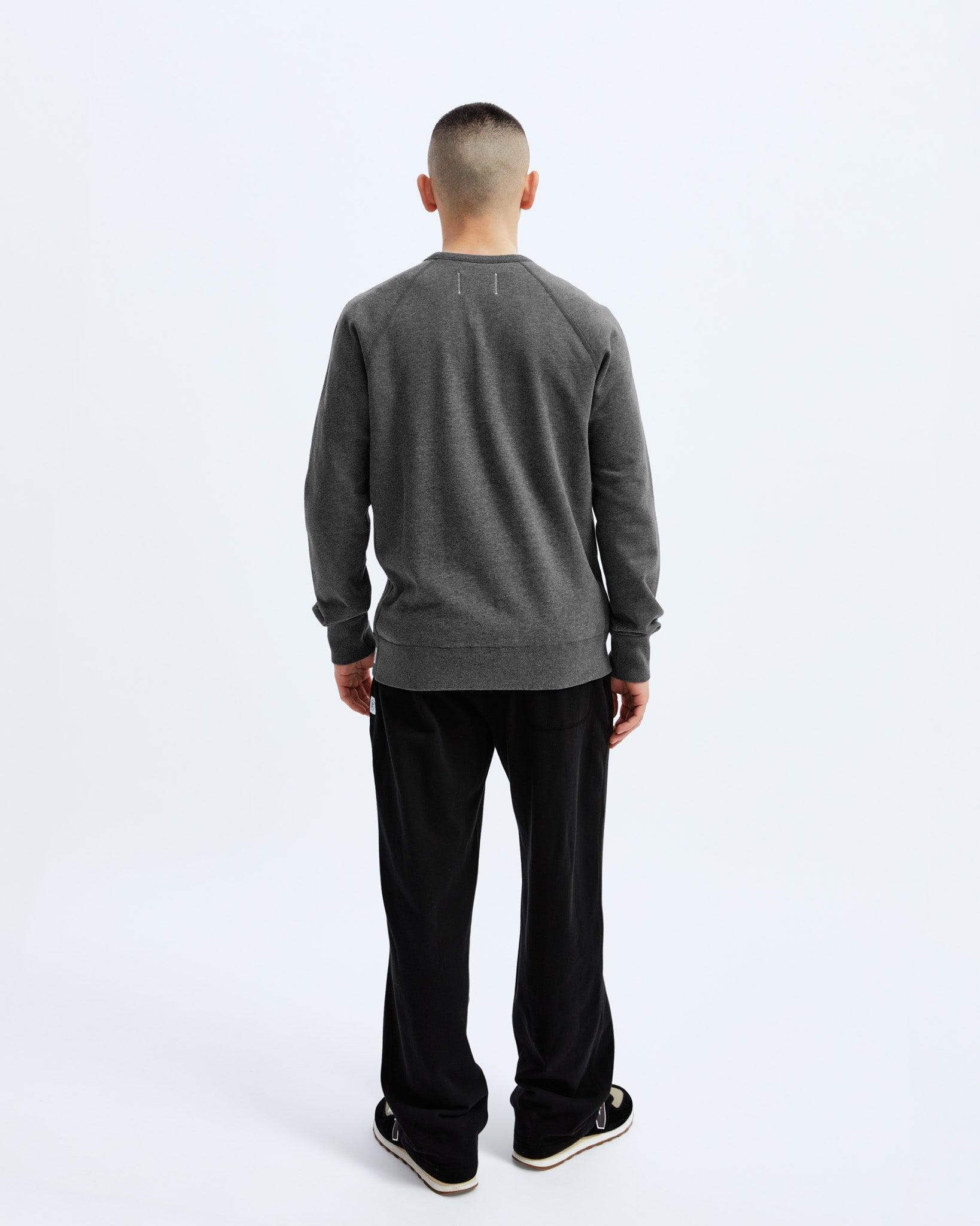 0984. Herringbone Terry Crewneck - Crimson Red Product Image