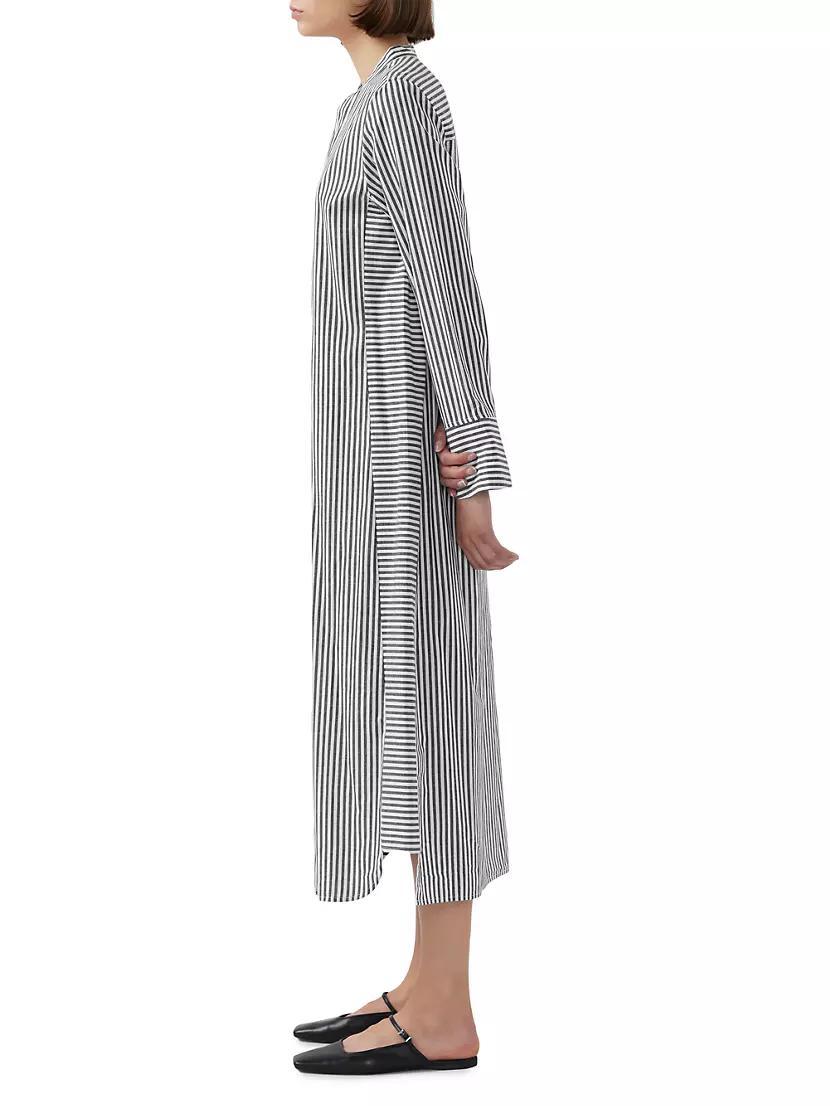 Jude Stripe Cotton Shirtdress Product Image