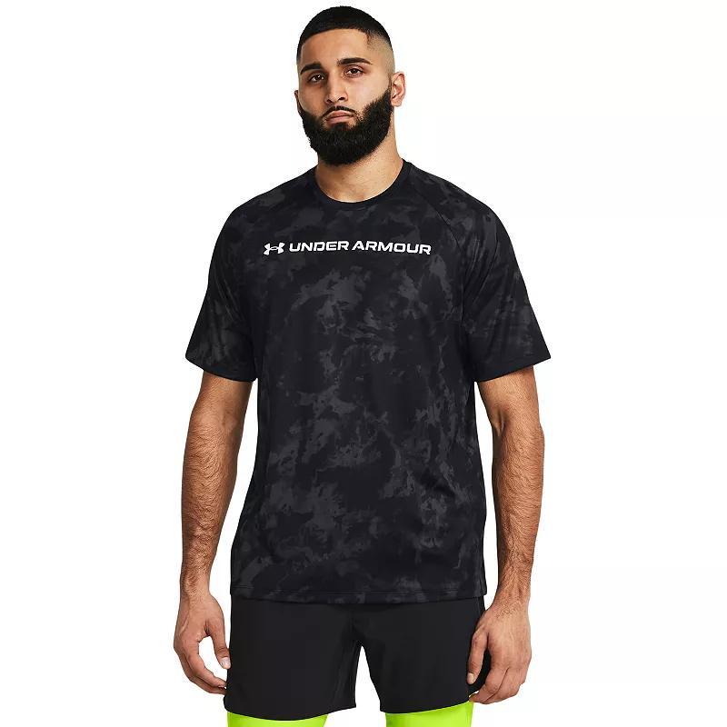 Big & Tall Under Armour Tech ABC Camo Short Sleeve Tee, Mens Product Image