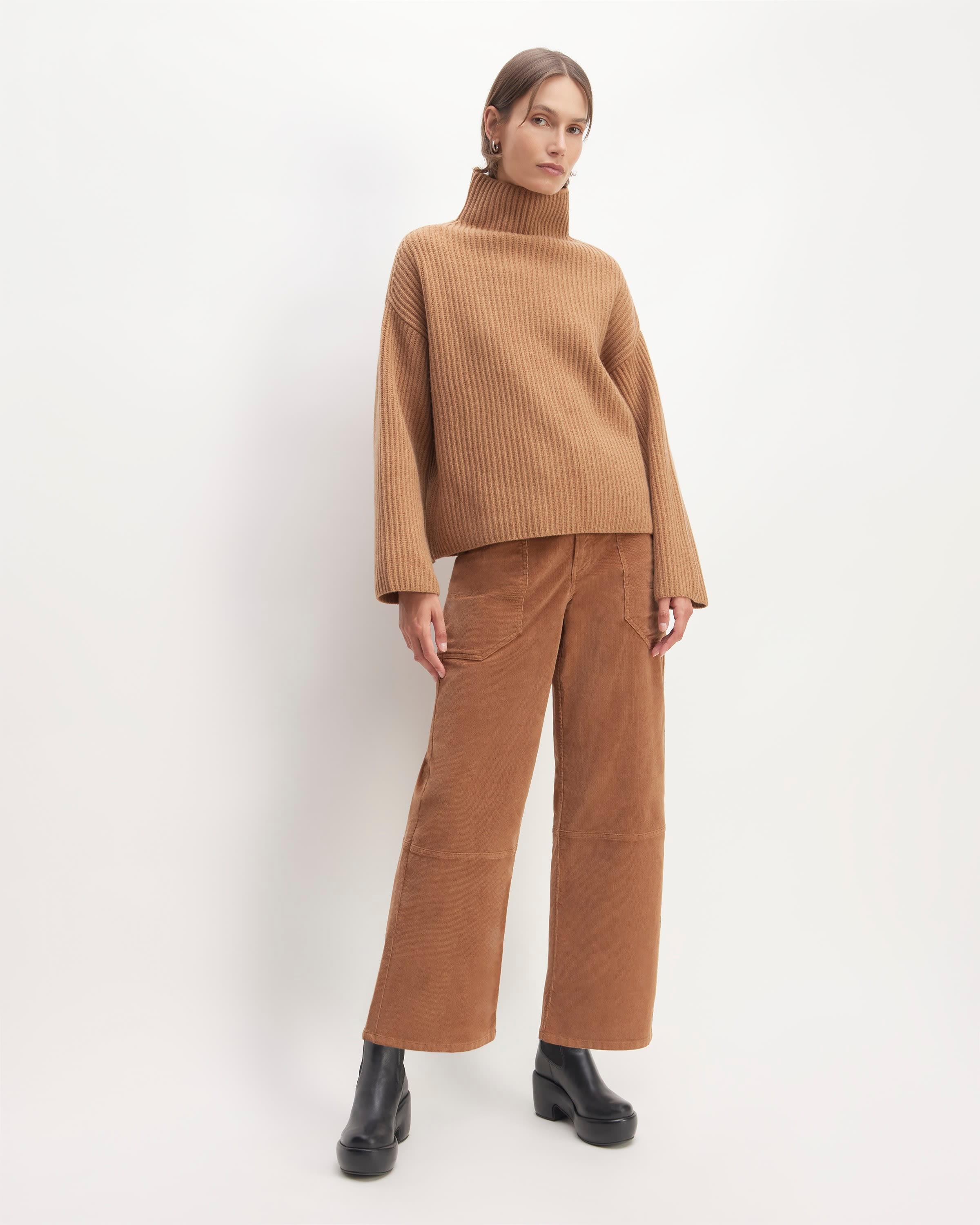 The Felted Merino Funnel-Neck Pullover product image