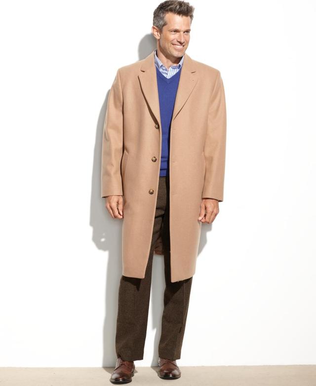 London Fog Men Signature Wool-Blend Overcoat Product Image