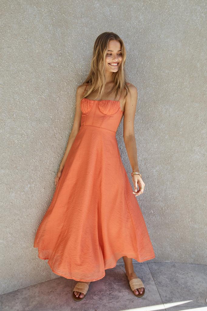 Best Dressed Maxi Dress Orange Product Image