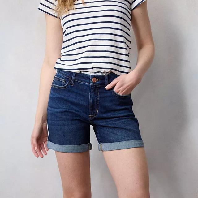 Womens LC Lauren Conrad High Rise 5 Rolled Cuff Shorts Product Image