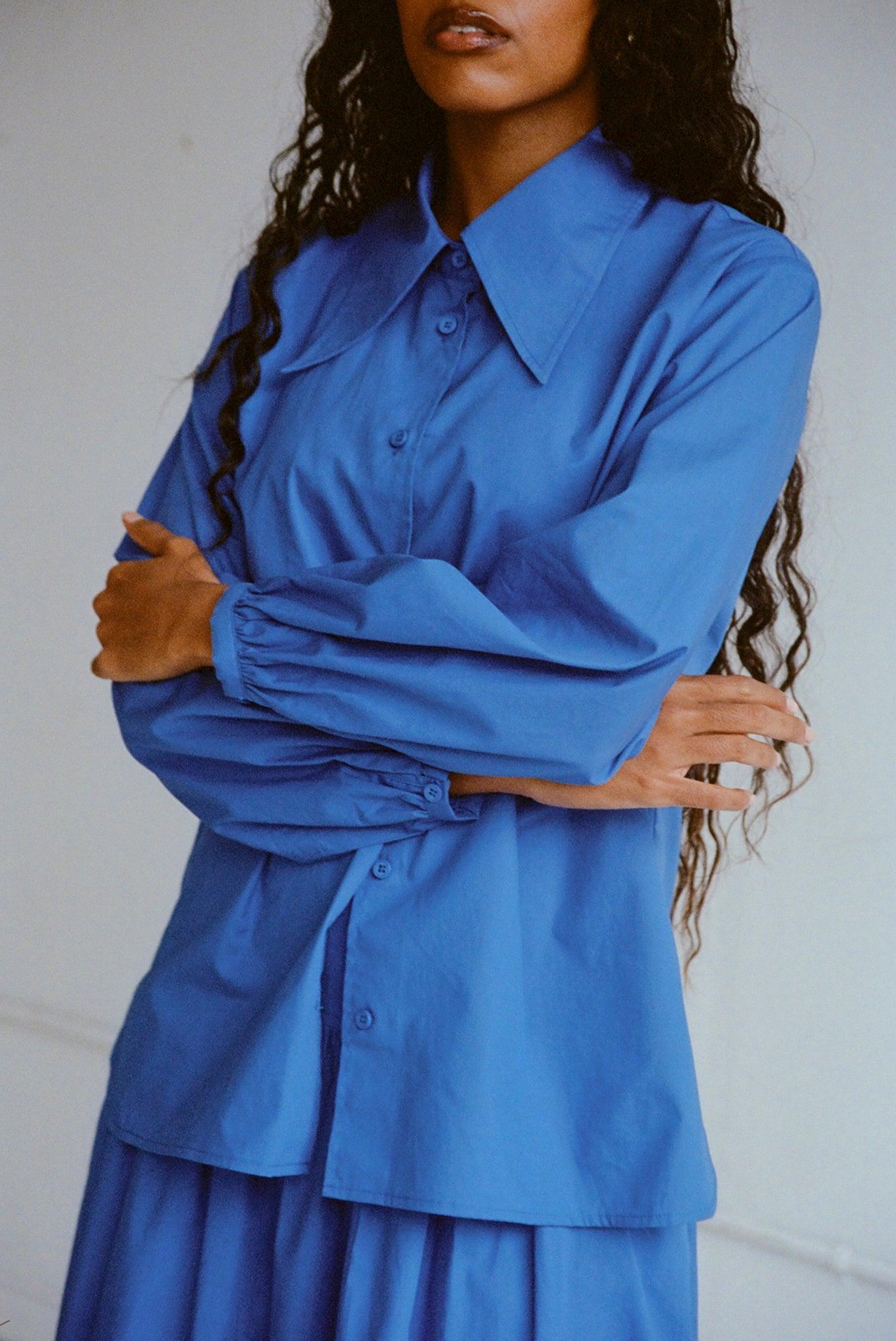 Madison Top - Kahlo Blue Product Image