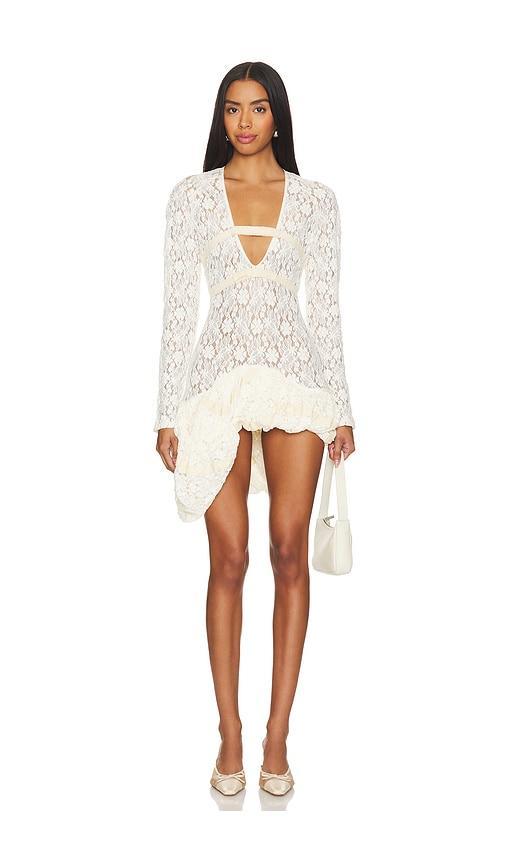 Draped Lace Dress Product Image