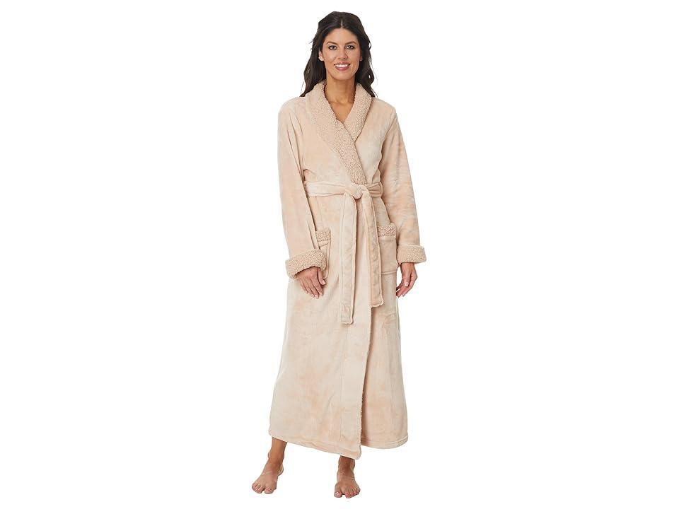 Womens Faux-Shearling Sherpa Robe Product Image