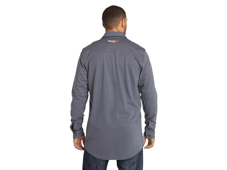 Timberland PRO FR Cotton Core Button Front Shirt (Charcoal 1) Men's Clothing Product Image