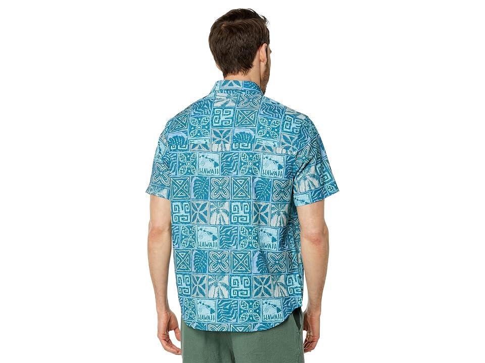 Tommy Bahama Bahama Coast Palm Tiles (Blue Allure) Men's Clothing Product Image