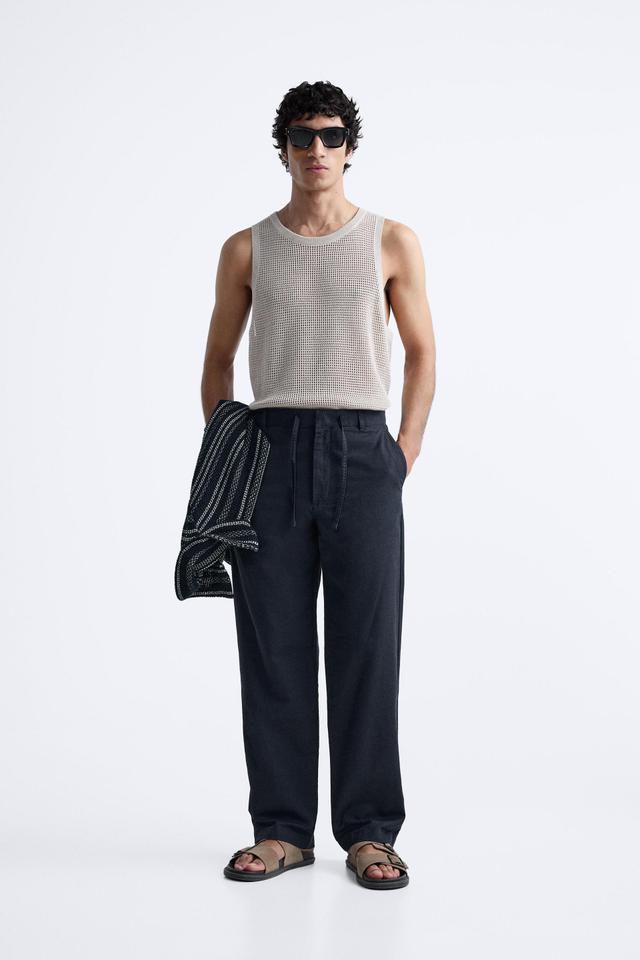 COTTON - LINEN PANTS Product Image