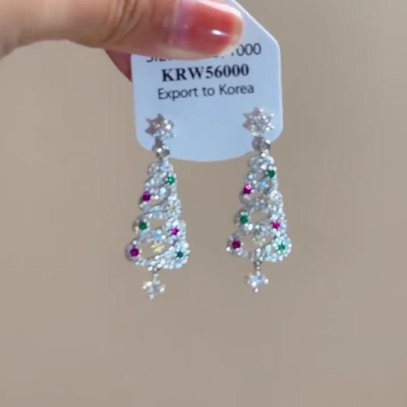 Christmas Tree Drop Earring Product Image