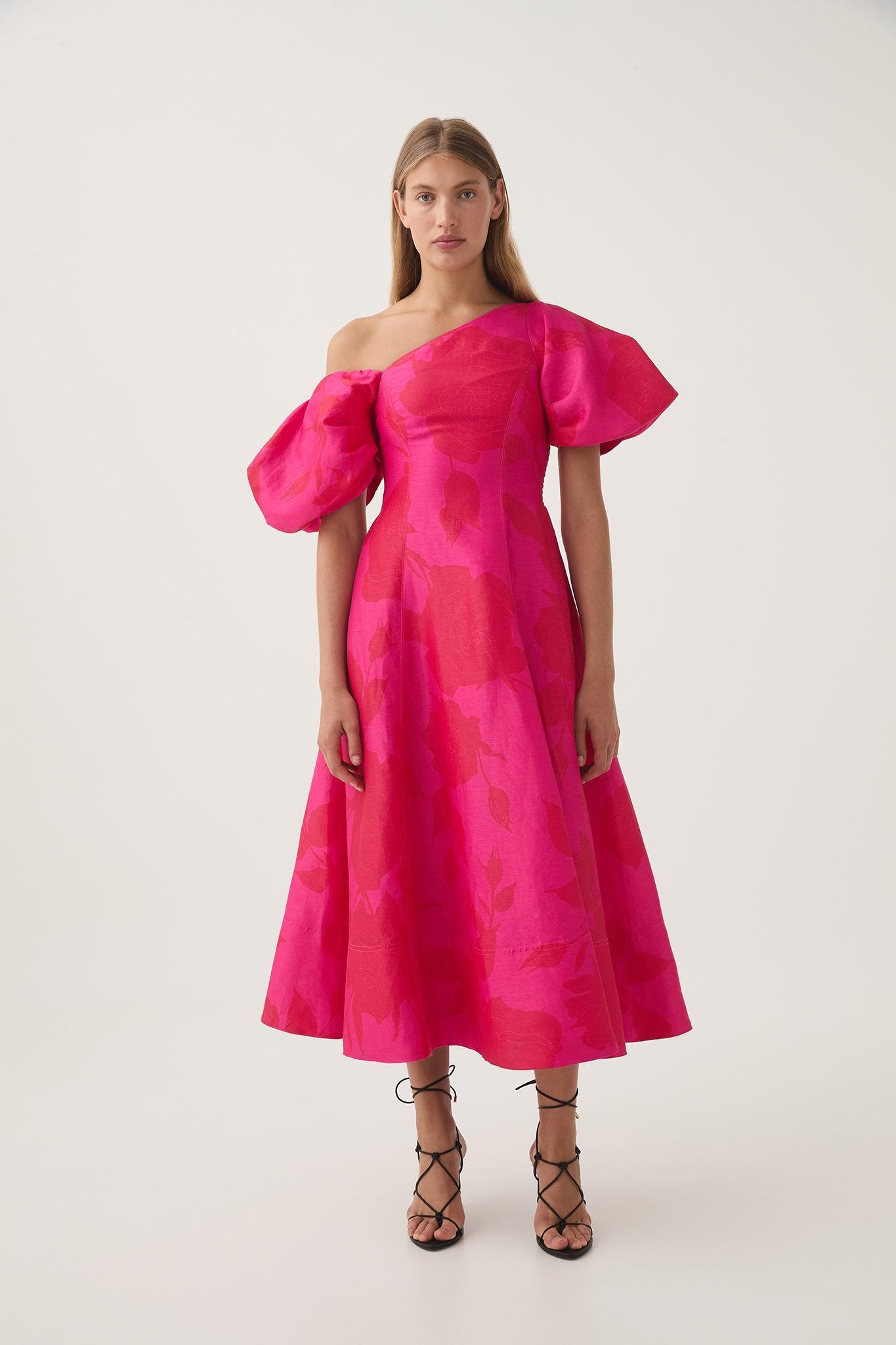 Arista Tulip Sleeve Midi Dress Product Image