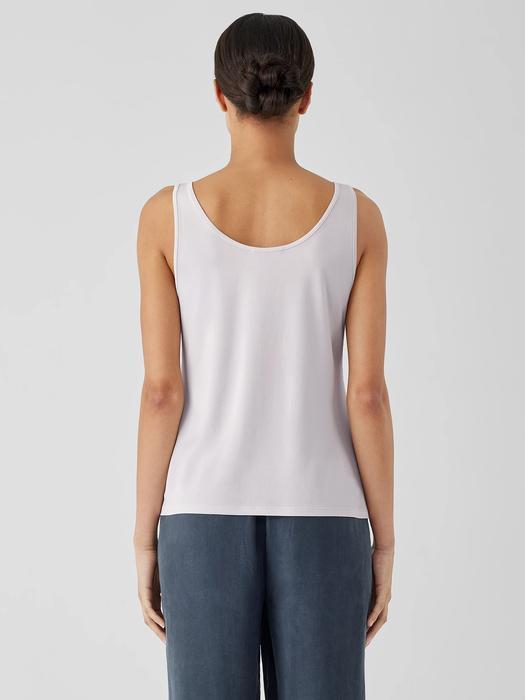 Stretch Silk Jersey Scoop Neck Tank Product Image