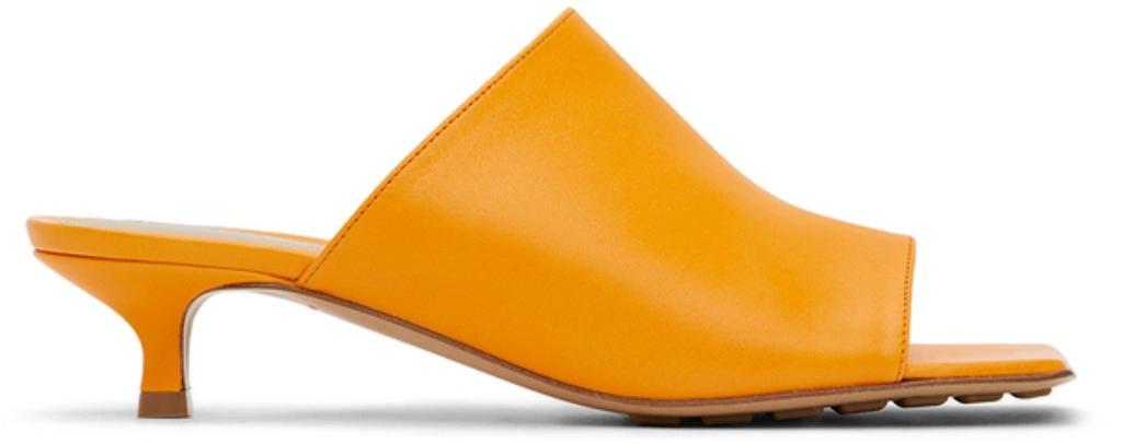 BOTTEGA VENETA Stretch Leather Mule In Orange Product Image