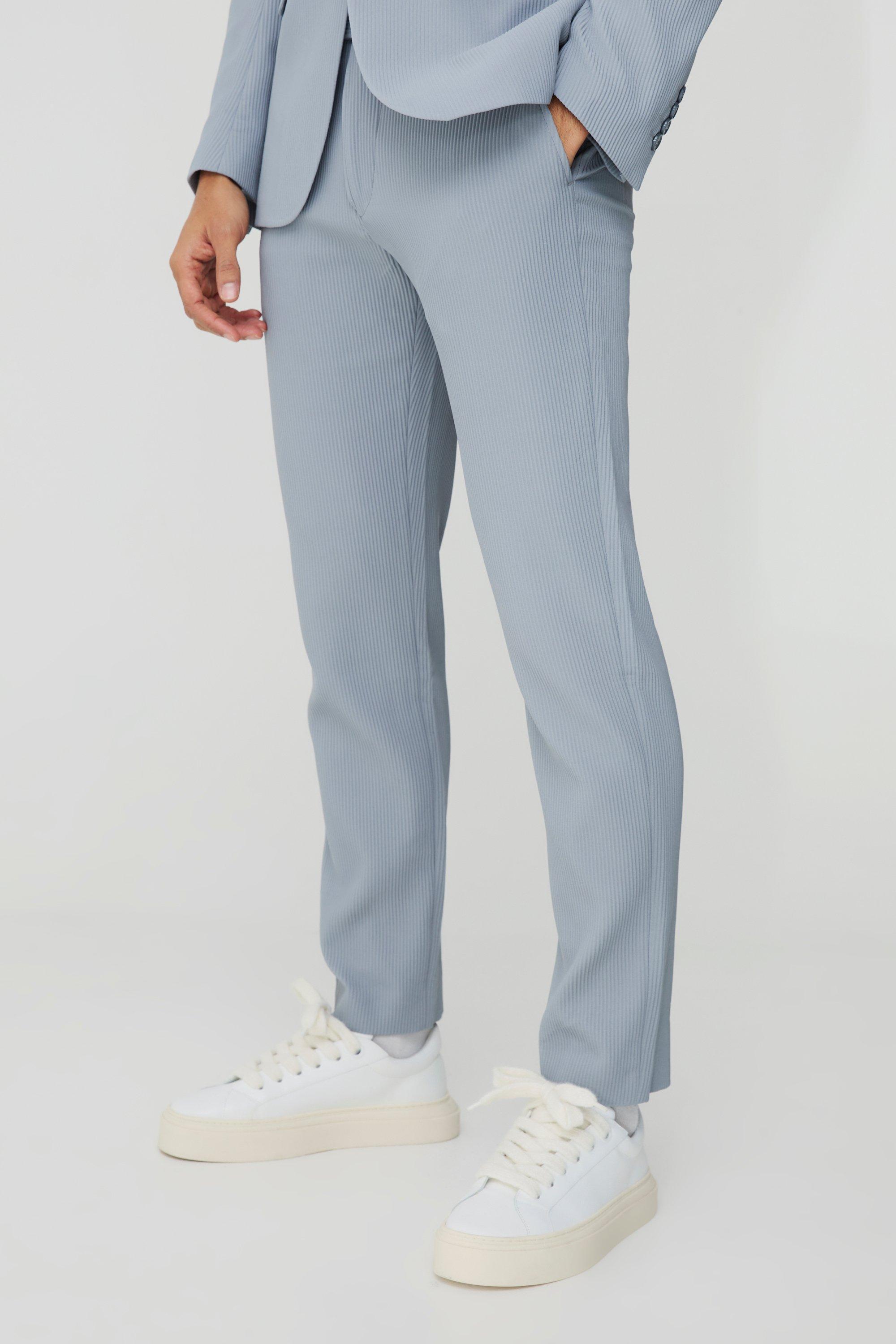 Fixed Waist Slim Fit Pleated Trouser | boohooMAN USA Product Image