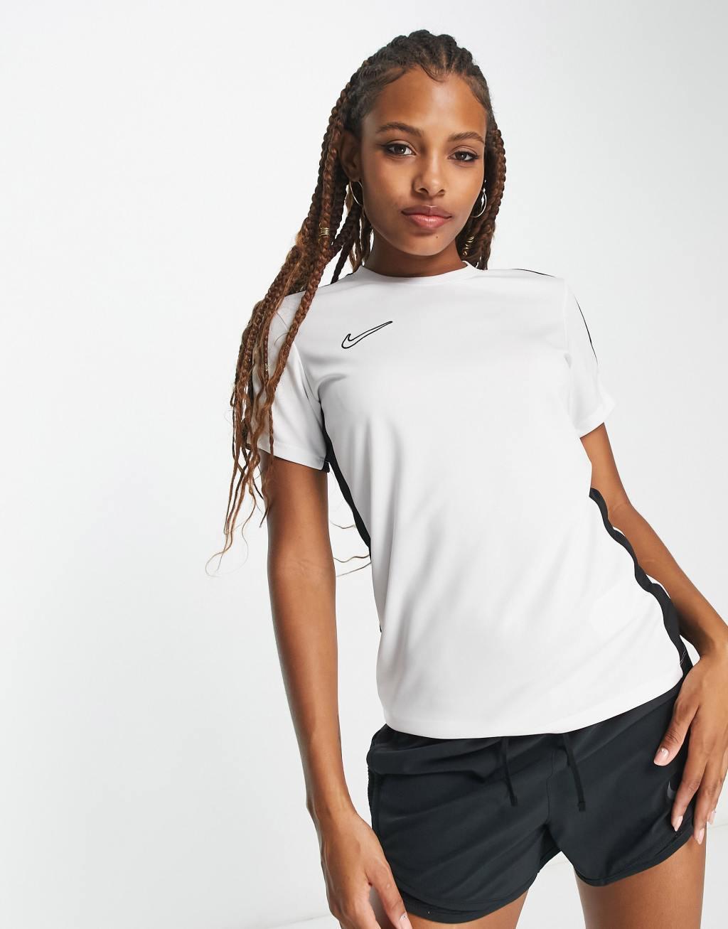 Nike Soccer Academy Dri-FIT top in white Product Image