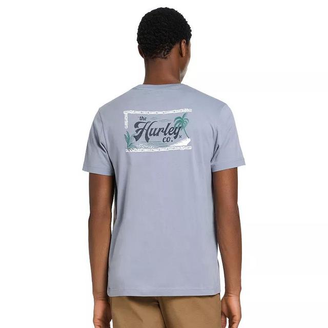 Mens Hurley Palms Graphic Tee Purple Ice Product Image