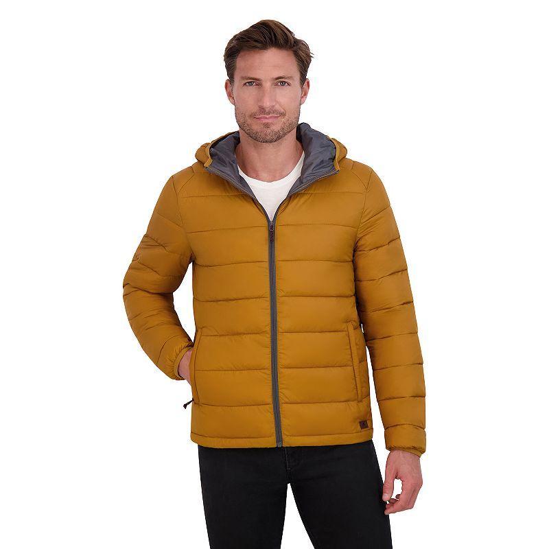 Mens ZeroXposur Cruise Midweight Hooded Puffer Jacket Brown Product Image