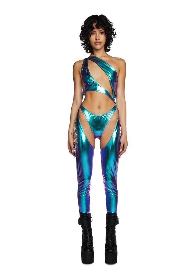 Indigo Prism Moonwalk Cut-Out Catsuit Male Product Image