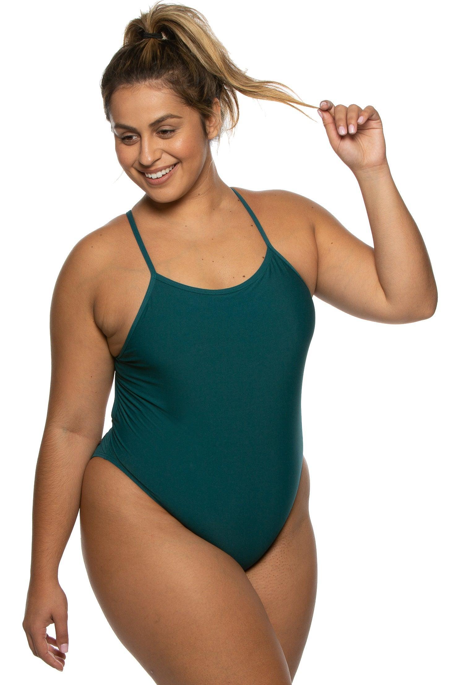 Chevy Swim Onesie - Peacock Female Product Image