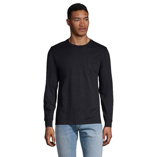 Big & Tall Lands End Super-T Pocket Tee, Mens Product Image