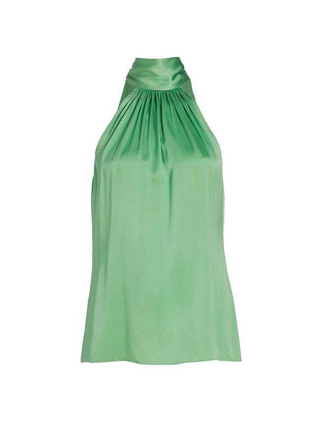 Womens Lori Silk Halter Top Product Image