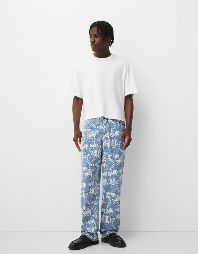 Baggy printed jeans Product Image