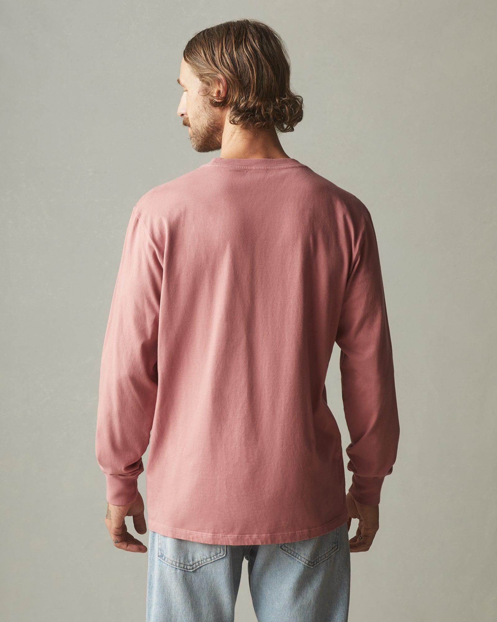 Heavyweight Pocket Tee Long Sleeve - Withered Rose Male Product Image