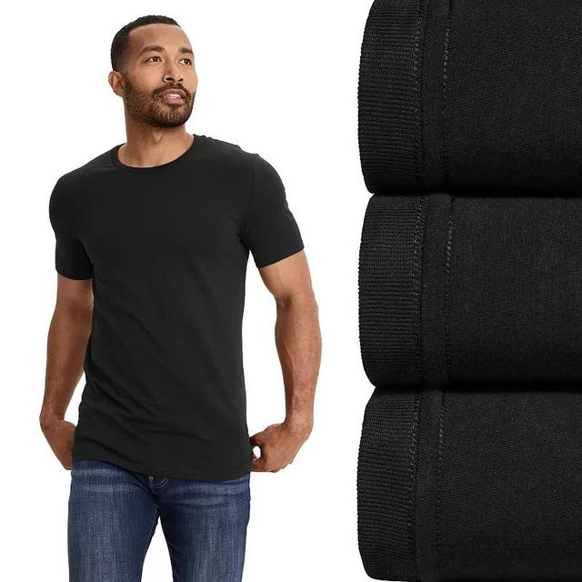 Mens Jockey 3-Pack Cotton Stretch Crew Neck Undershirt Product Image