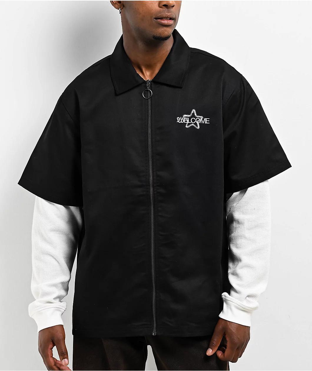 Welcome Supernatural Black & White 2fer Work Shirt Product Image