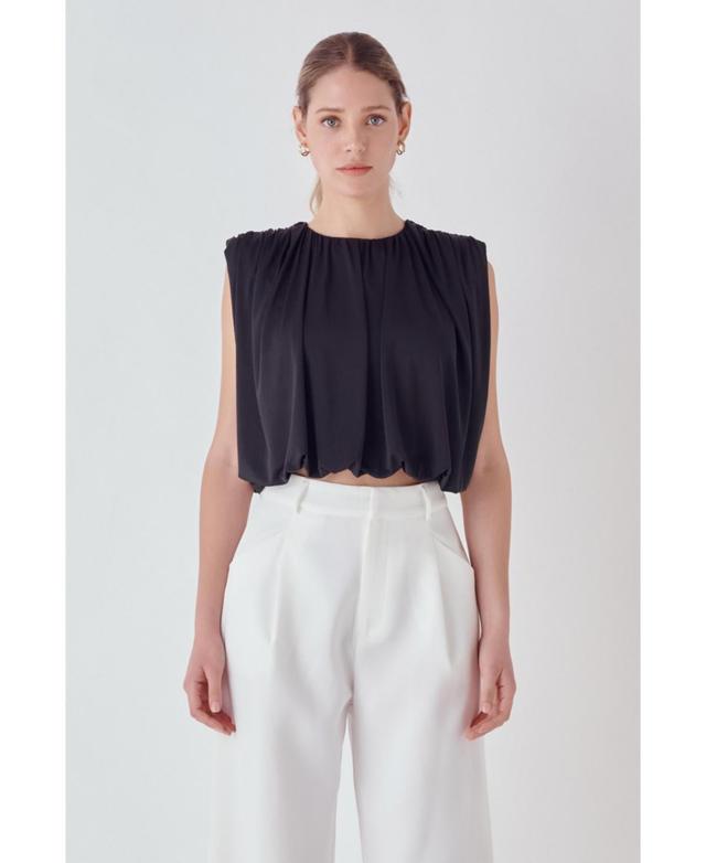 Endless Rose Bubble Hem Crop Top Product Image