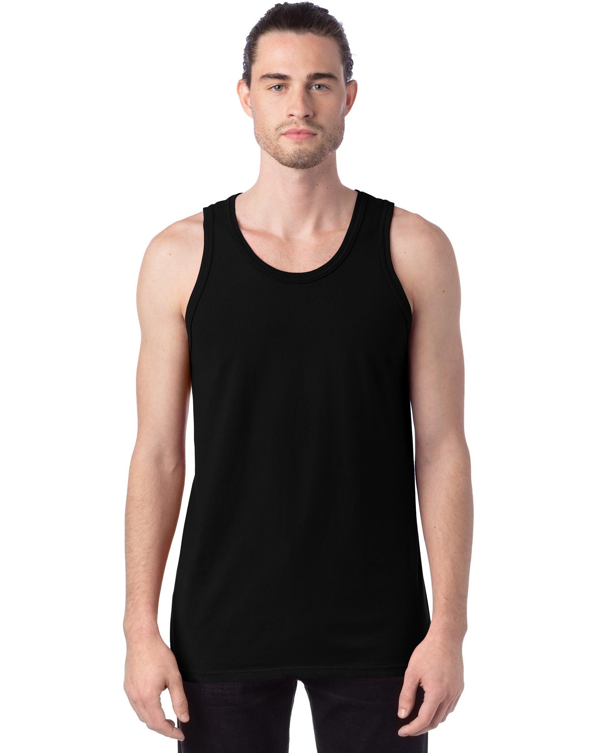 Hanes Mens Garment Dyed Tank Spanish Moss 3XL Product Image