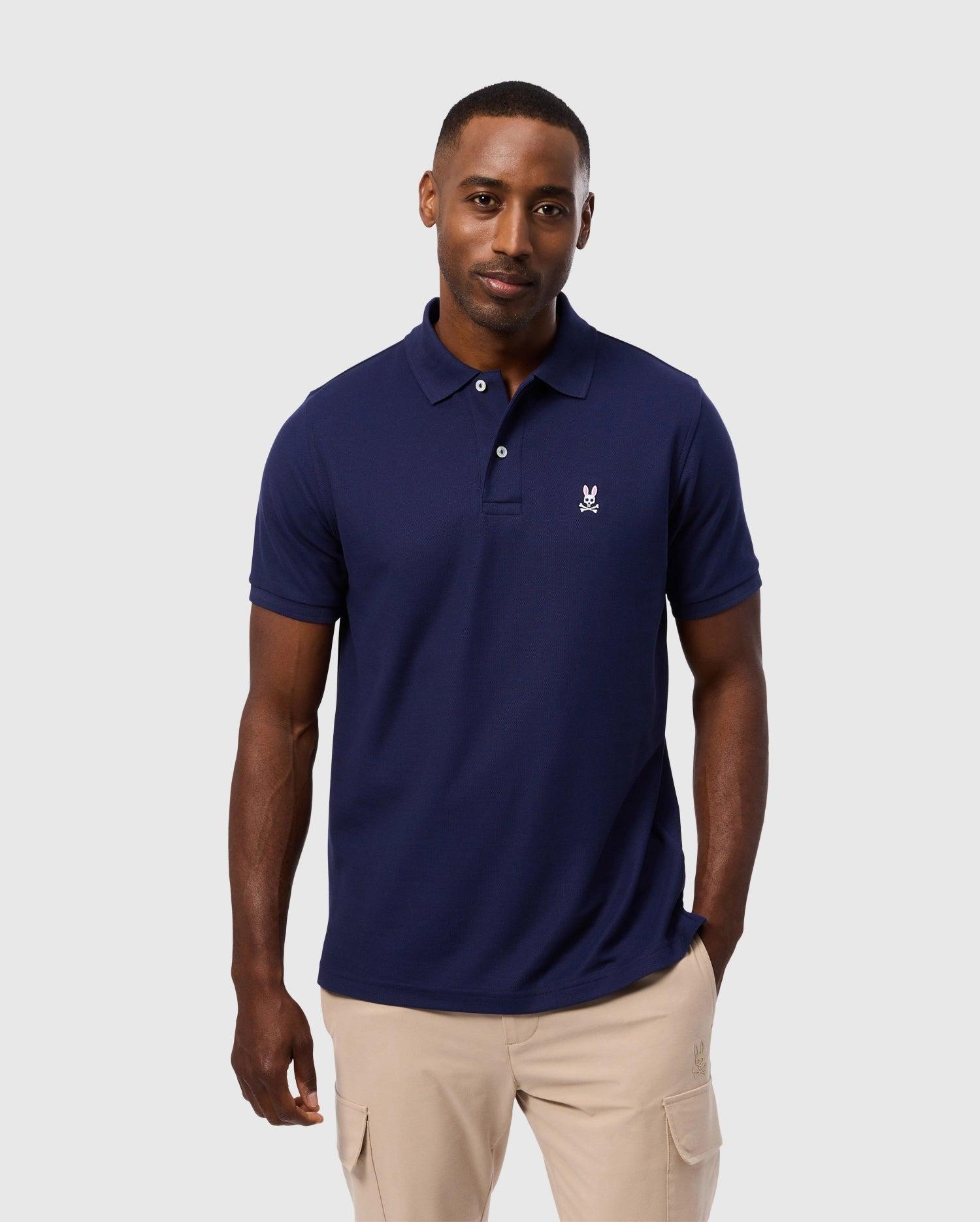 MENS CLASSIC PIQUE POLO SHIRT - B6K001CRPC Male Product Image