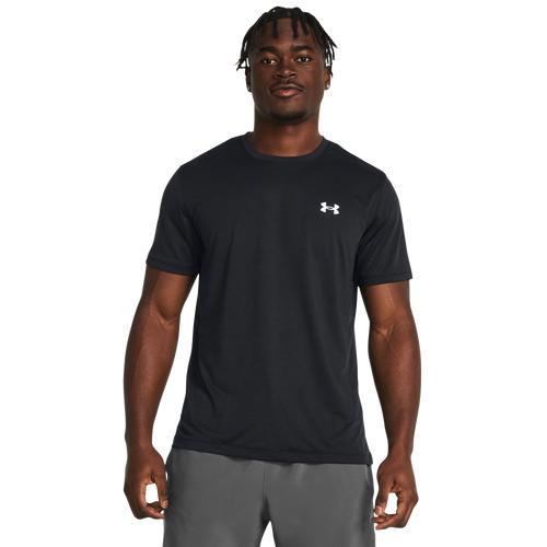 Under Armour Mens Under Armour Launch Short Sleeve T-Shirt - Mens White/White Product Image